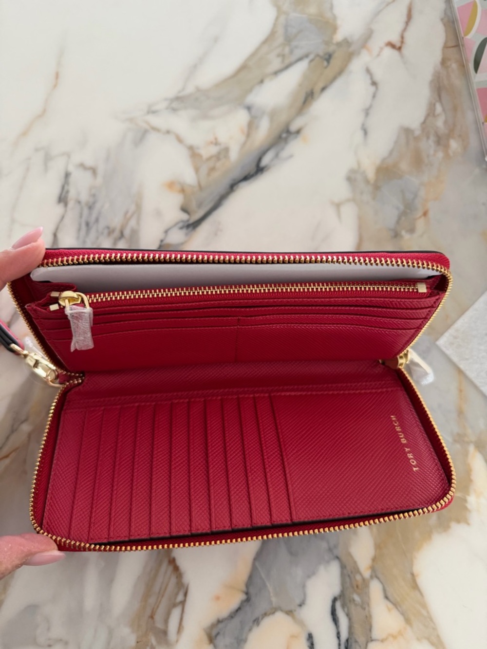 Tory Burch Perry Zip Passport Continental Wristlet Wallet - Picture 5 of 7